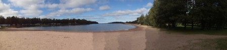 Panoráma kép a tengerpartról